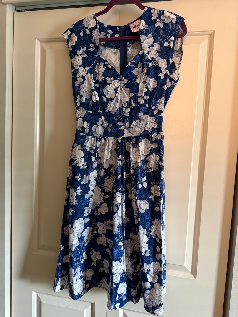 Heart of Haute Blue Floral Dress